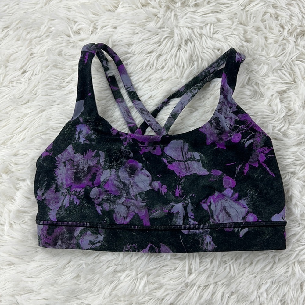 Lululemon Energy Bra *Medium Support, B–D Cup Floral Shift Multi
